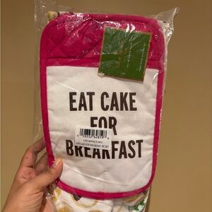 kate spade “Eat Cake for Breakfast” 3 piece kitchen set